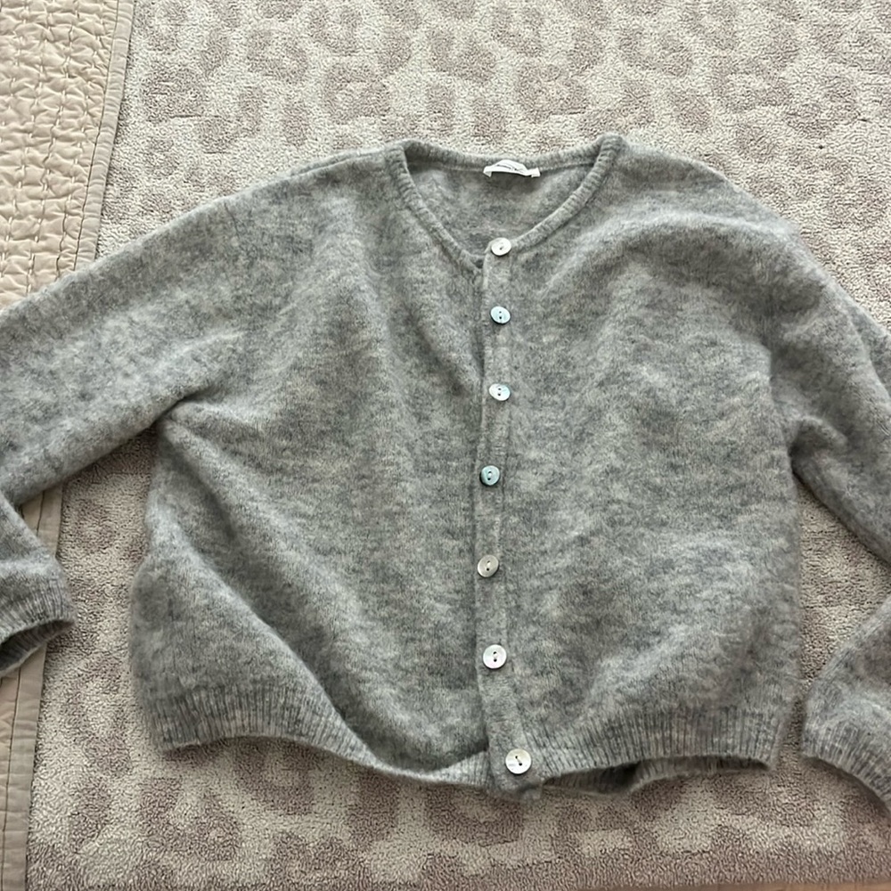 American Vintage Women's Vitow Cardigan × Small x GRIS CLAIR CHINE